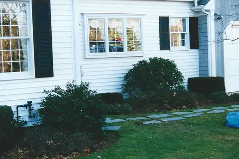 Restored yard after line location work