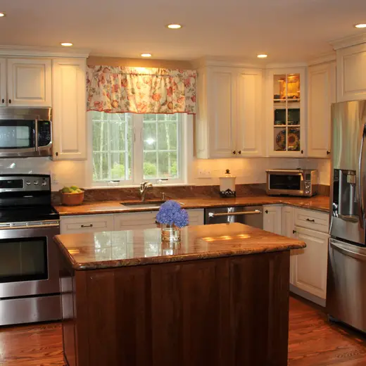 Remodeled kitchen with new plumbing